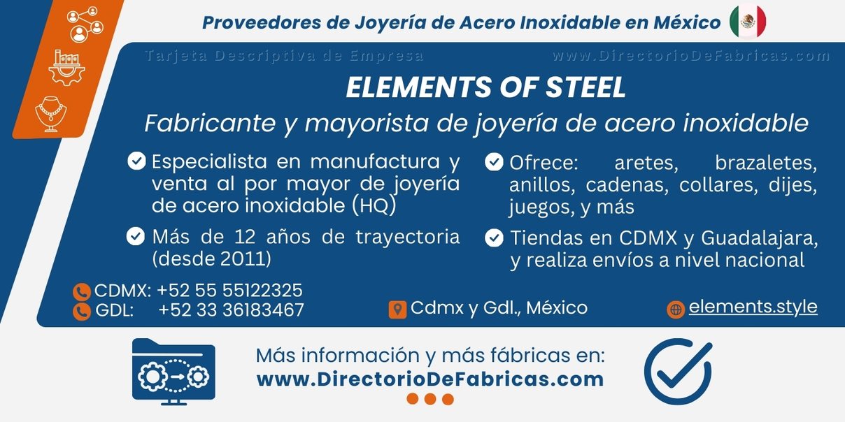 Business Card: ELEMENTS OF STEEL │ Directorio De Fabricas