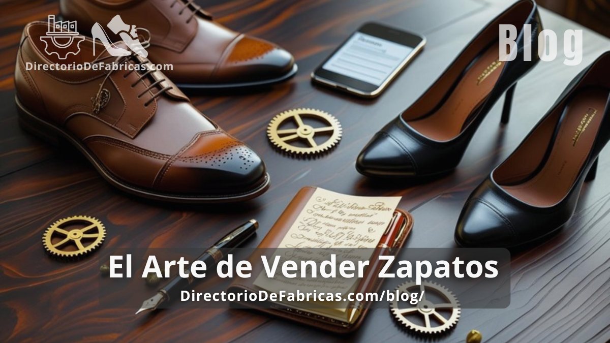 Estrategia de venta de zapatos con argumentos persuasivos: calzado elegante junto a un cuaderno con notas y un smartphone.