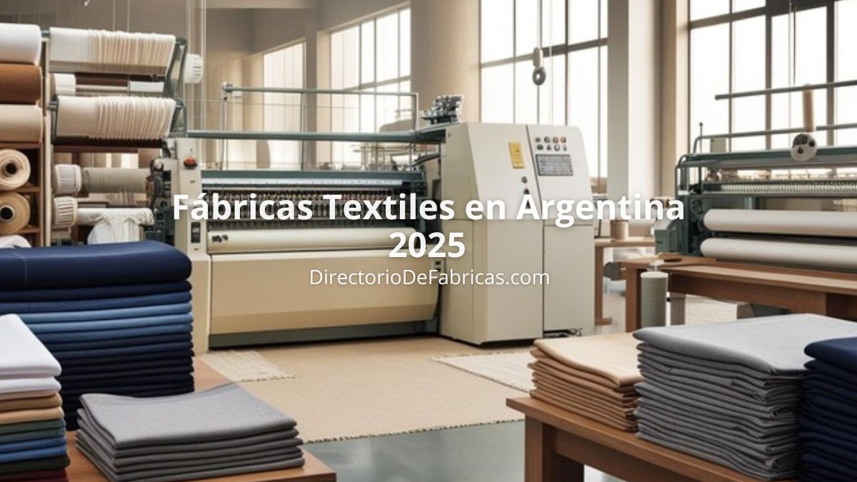fábricas textiles en Argentina: directorio 2025
