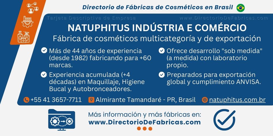 Business Card: Natuphitus Indústria │ Directorio De Fabricas