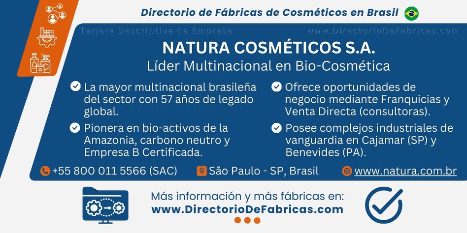 Business Card: Natura Cosméticos │ Directorio De Fabricas