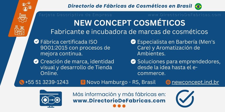 Business Card: New Concept Cosméticos │ Directorio De Fabricas