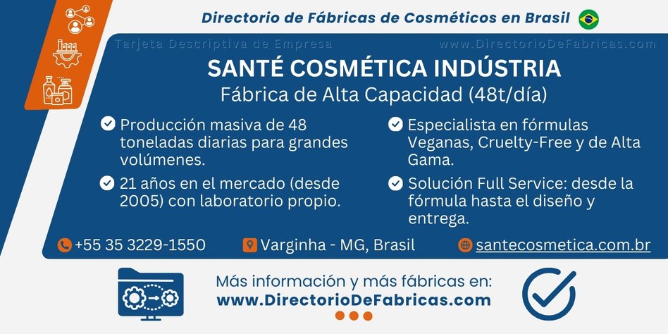 Business Card: Santé Cosmética │ Directorio De Fabricas