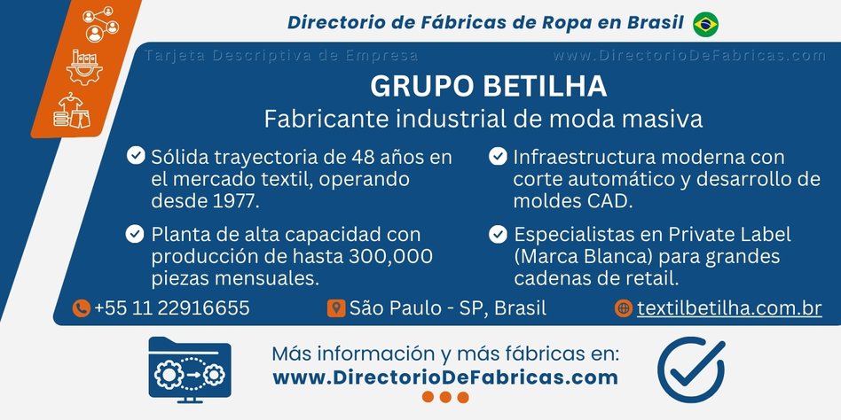 Business Card: Grupo Betilha │ Directorio De Fabricas