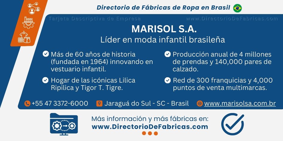 Business Card: Marisol S.A. │ Directorio De Fabricas
