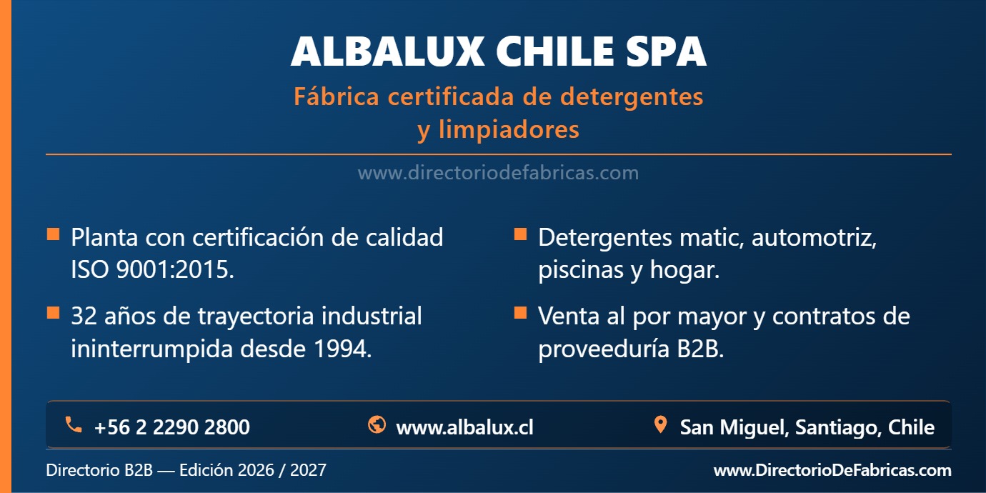 Business Card: Albalux Chile │ Directorio De Fabricas