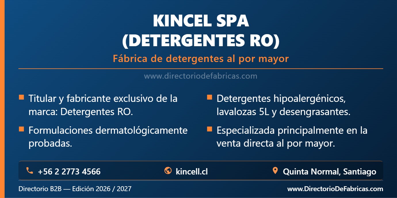 Business Card: Kincel SpA │ Directorio De Fabricas