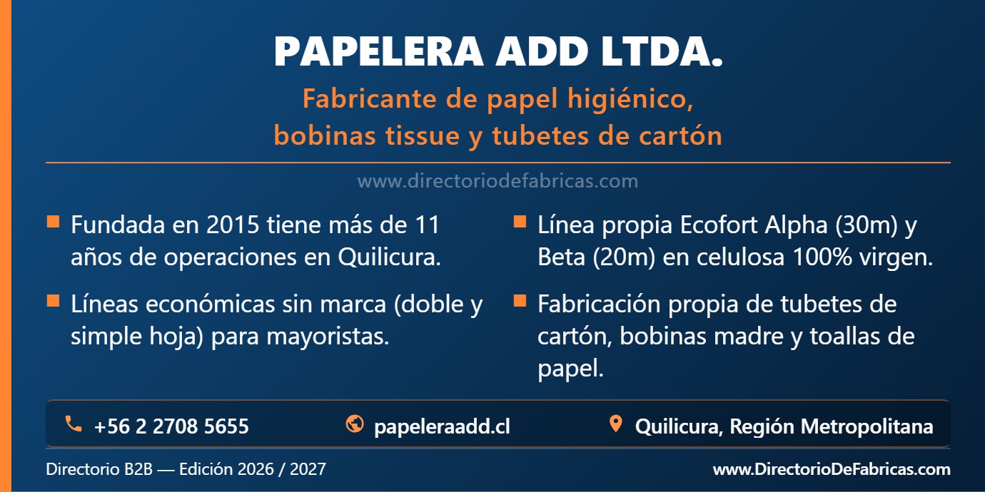 Business Card: Papelera ADD LTDA. │ Directorio De Fabricas