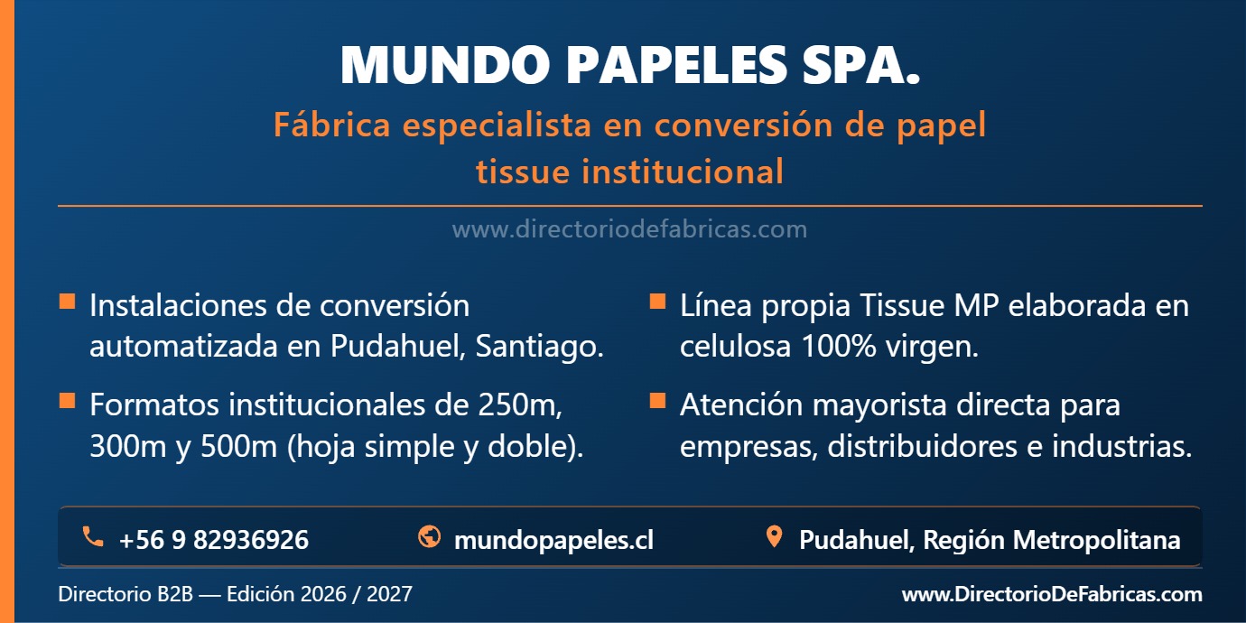 Business Card: Mundo Papeles SpA. │ Directorio De Fabricas