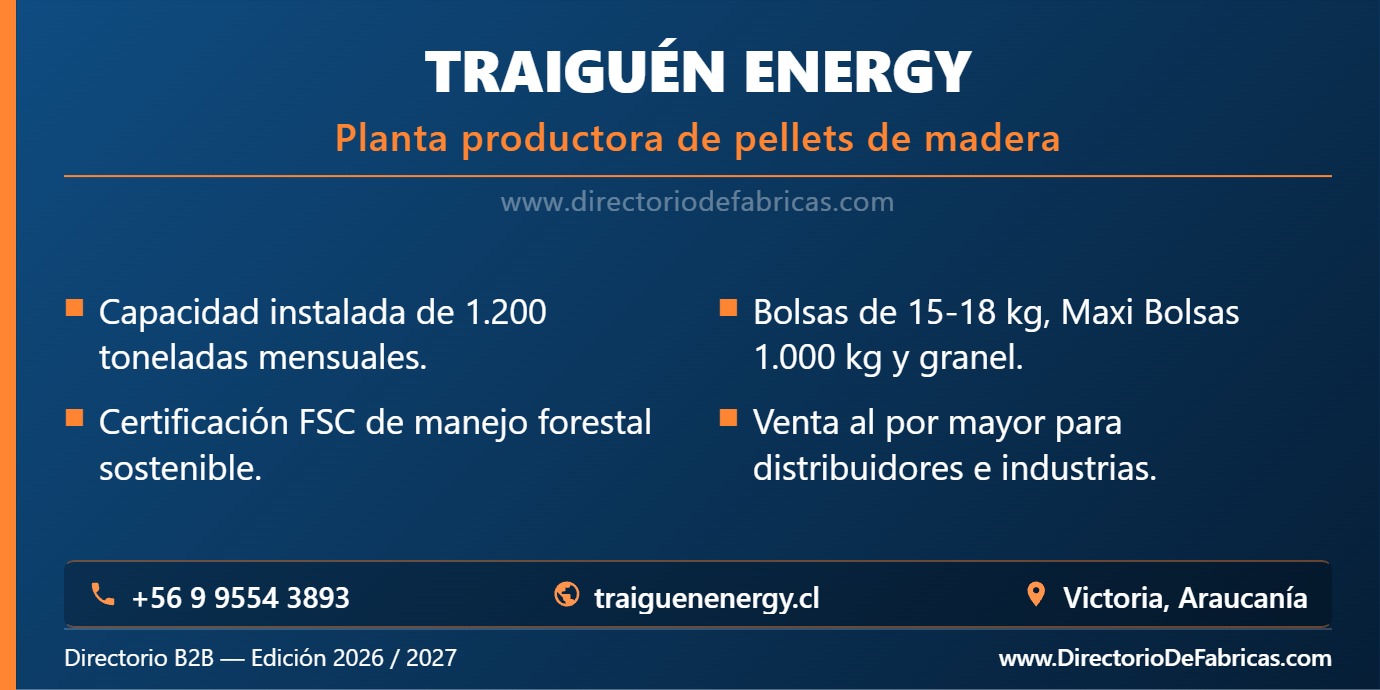 Business Card: Traiguén Energy │ Directorio De Fabricas