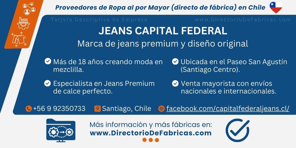 Business Card: Jeans Capital Federal │ Directorio De Fabricas
