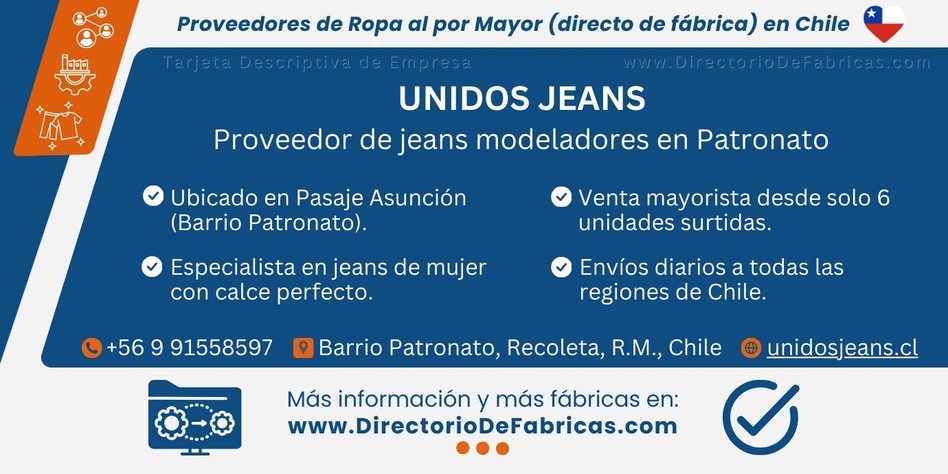 Business Card: Unidos Jeans │ Directorio De Fabricas