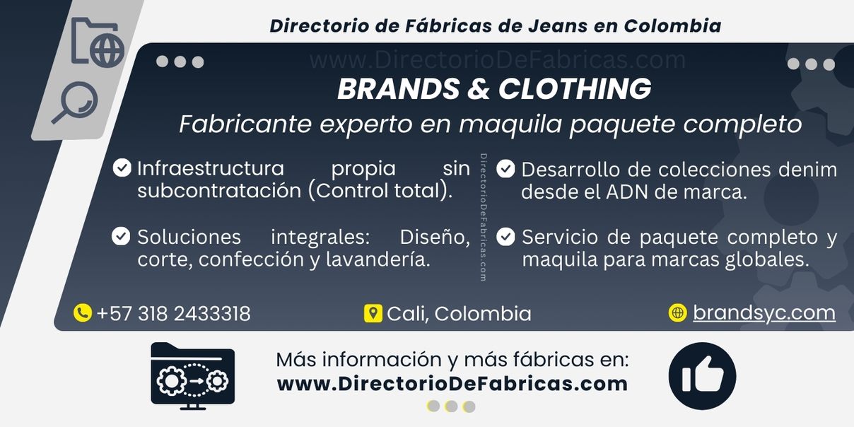Business Card: BRANDS & CLOTHING │ Directorio De Fabricas
