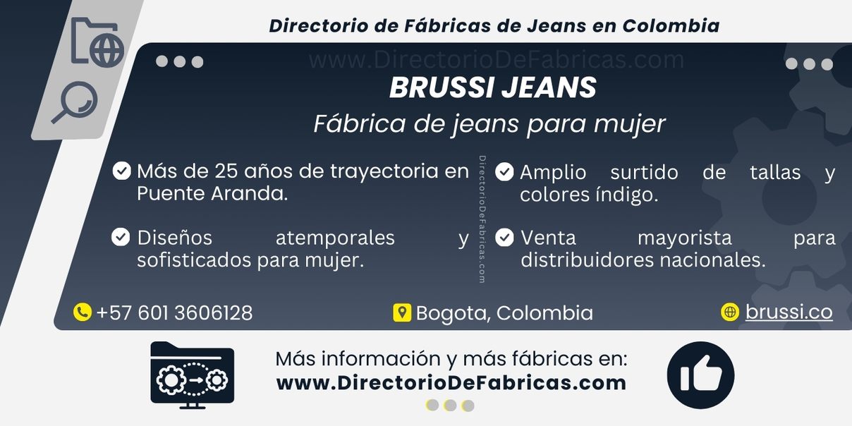 Business Card: BRUSSI JEANS │ Directorio De Fabricas