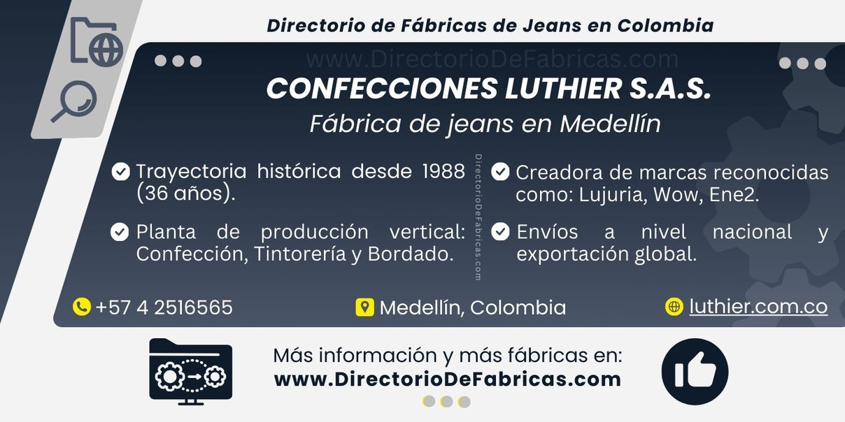 Business Card: CONFECCIONES LUTHIER │ Directorio De Fabricas
