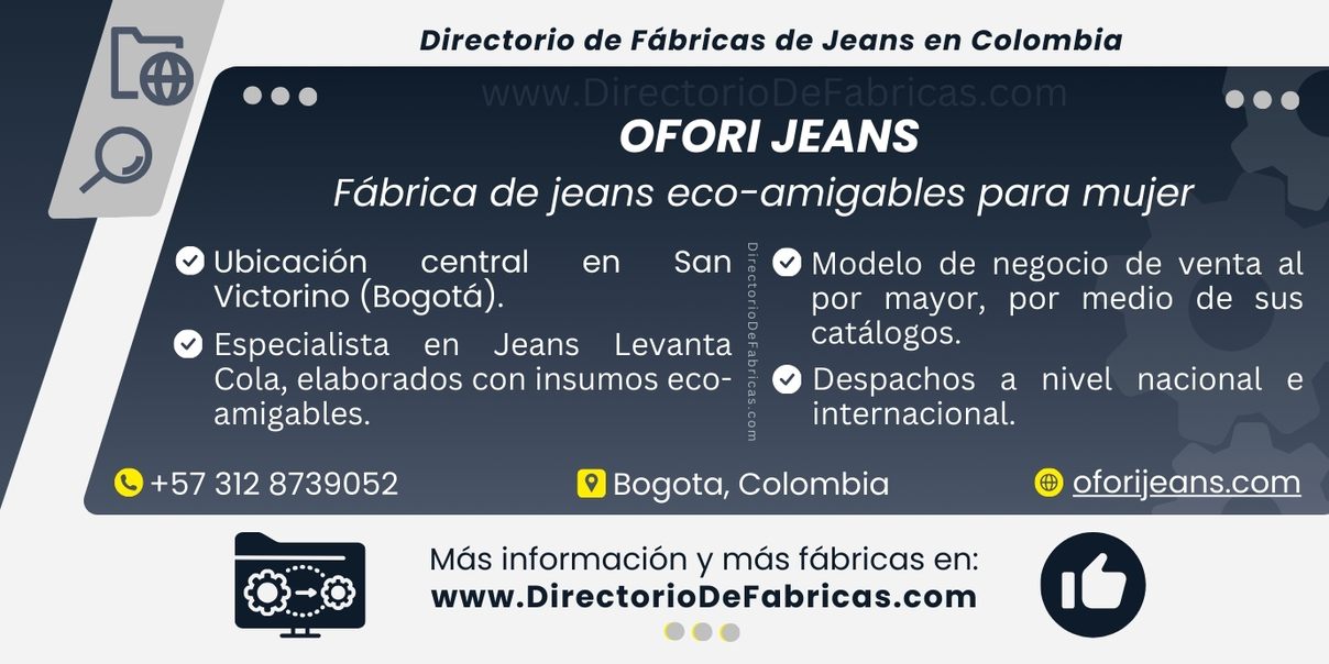 Business Card: OFORI JEANS │ Directorio De Fabricas