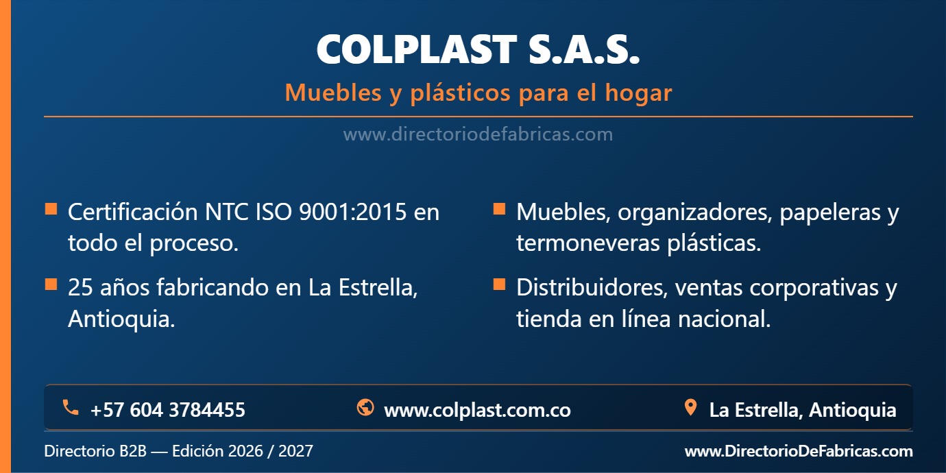 Business Card: Colplast S.A.S. │ Directorio De Fabricas
