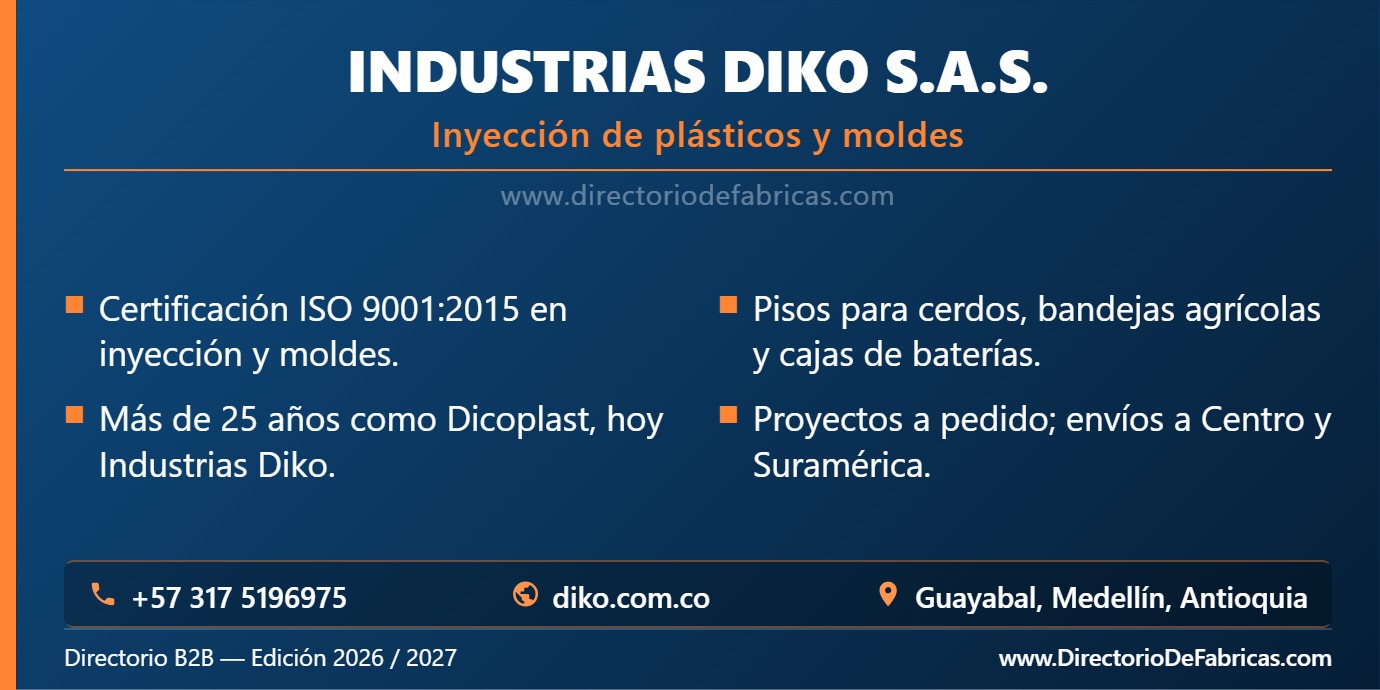 Business Card: Industrias Diko S.A.S. │ Directorio De Fabricas