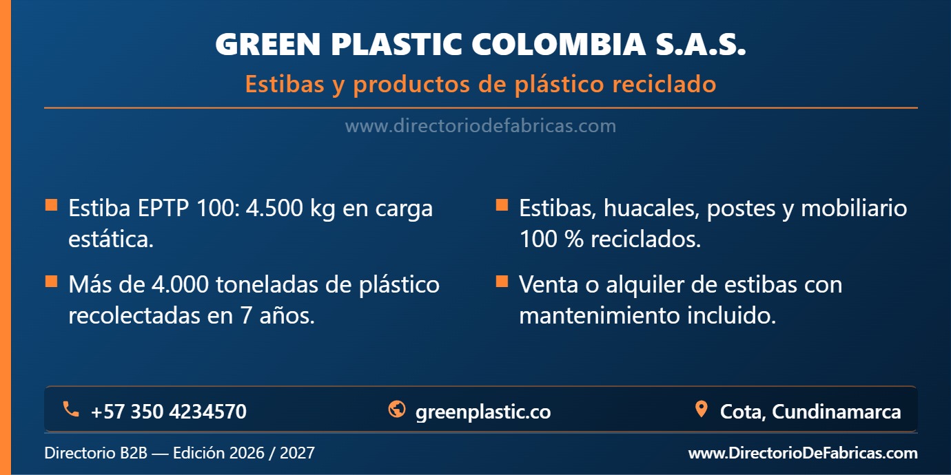 Business Card: Green Plastic Colombia S.A.S. │ Directorio De Fabricas