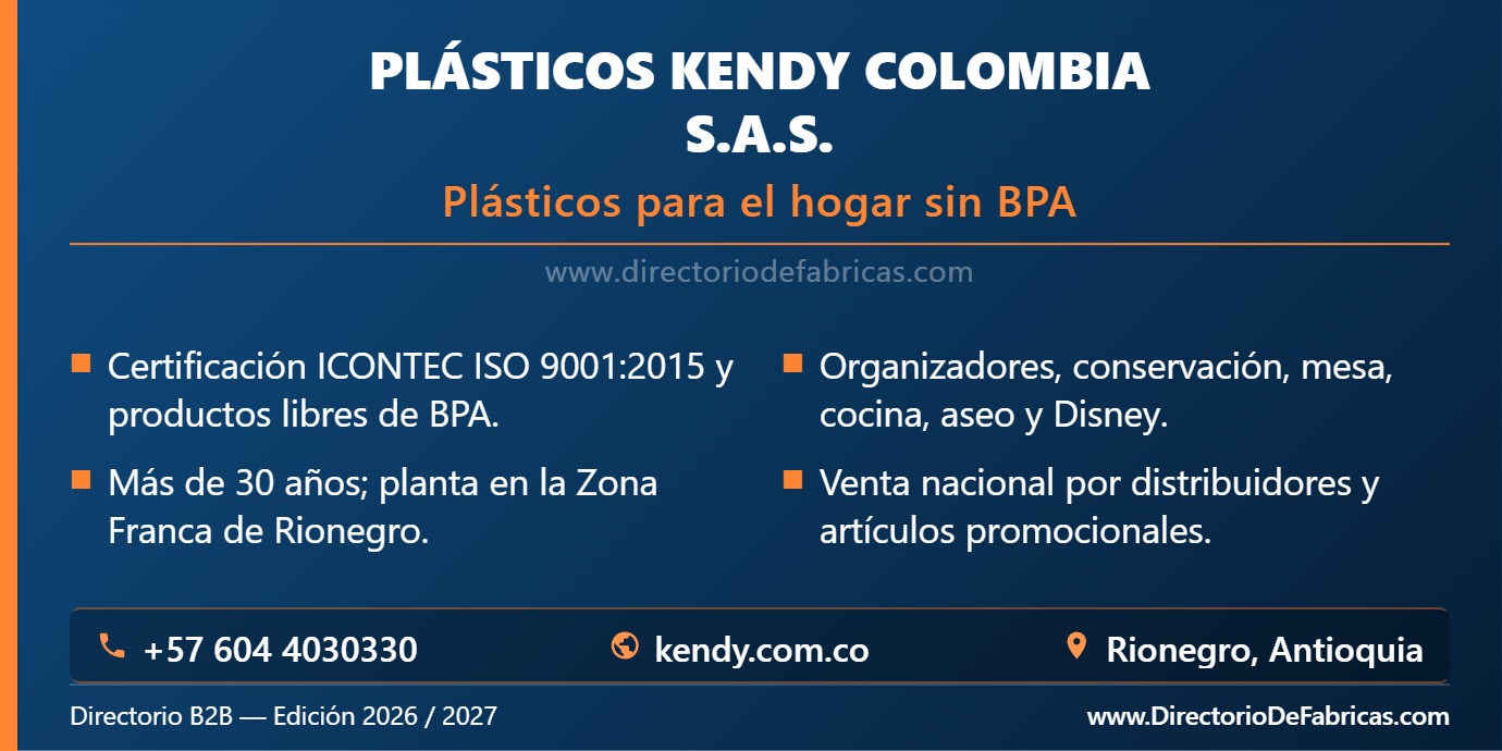 Business Card: Plásticos Kendy Colombia S.A.S. │ Directorio De Fabricas
