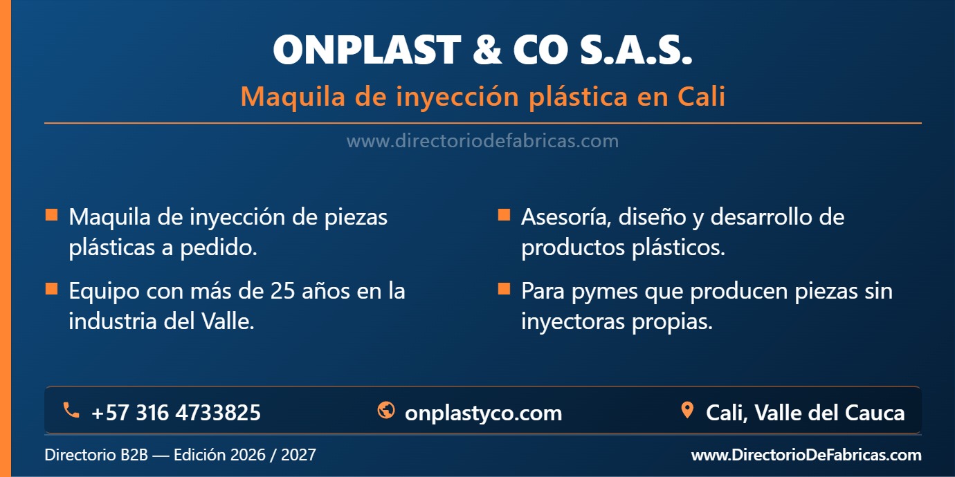 Business Card: Onplast & Co S.A.S. │ Directorio De Fabricas