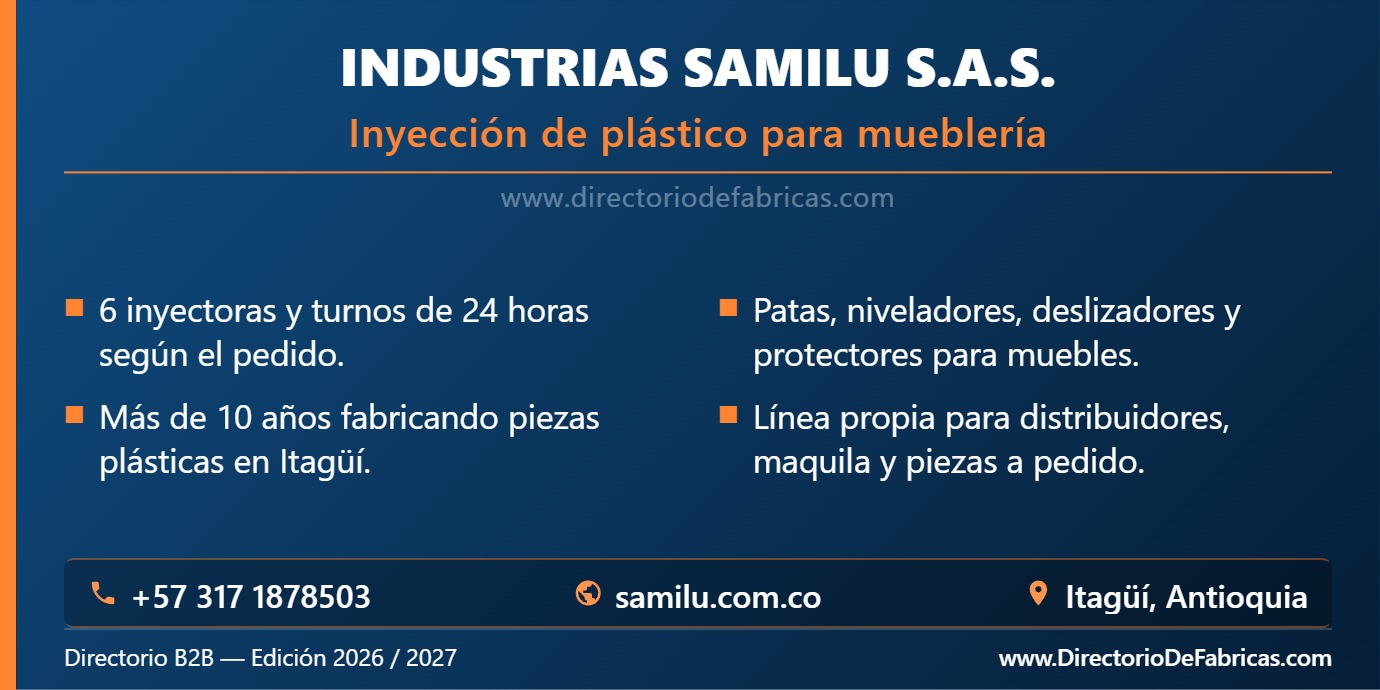 Business Card: Industrias Samilu S.A.S. │ Directorio De Fabricas
