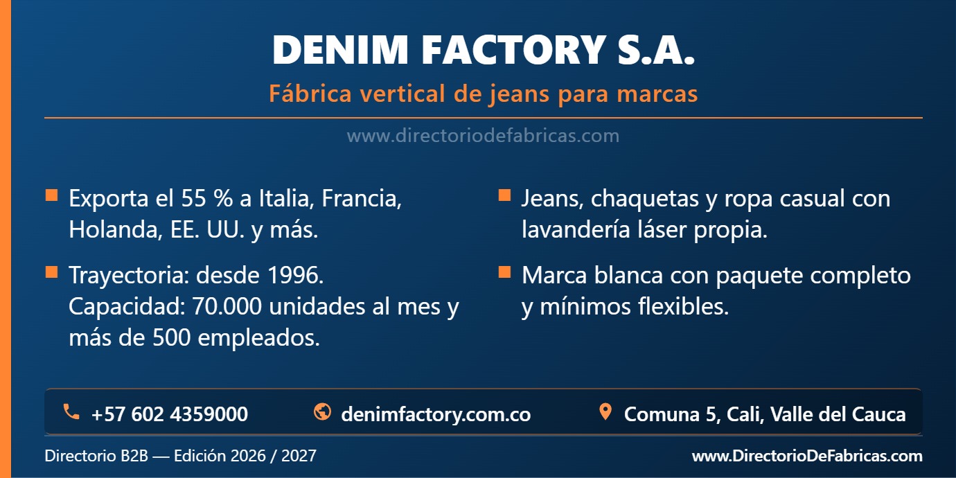Business Card: Denim Factory S.A. │ Directorio De Fabricas