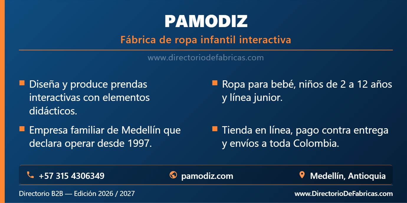Business Card: Pamodiz │ Directorio De Fabricas