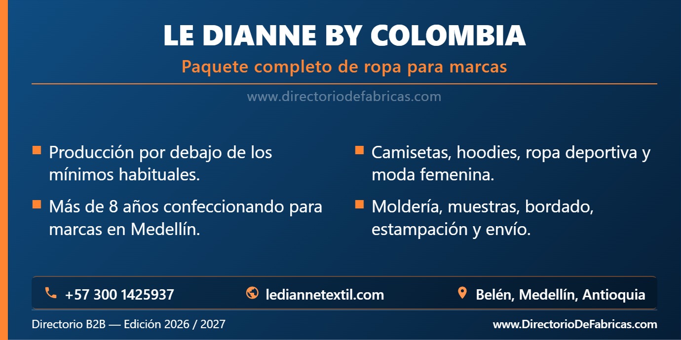 Business Card: Le Dianne by Colombia │ Directorio De Fabricas