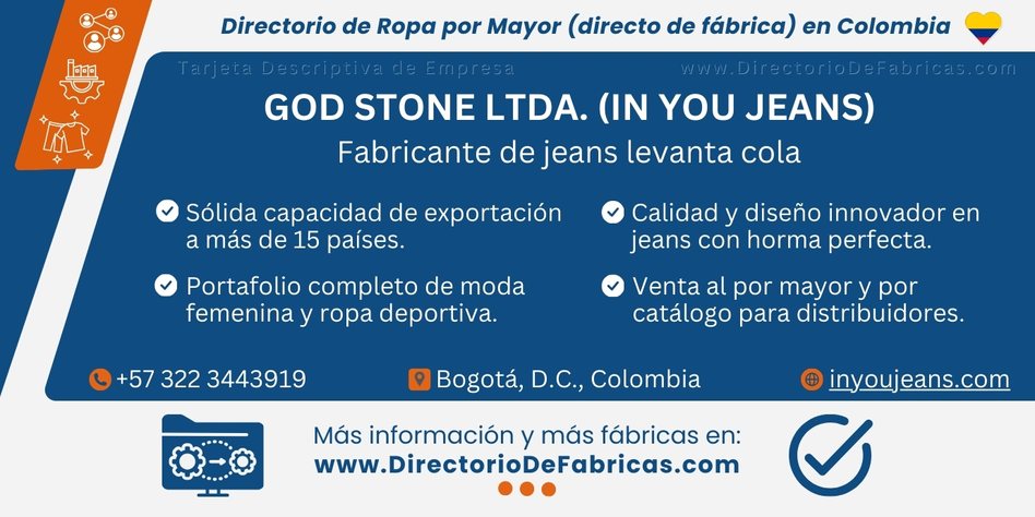 Business Card: In You Jeans │ Directorio De Fabricas
