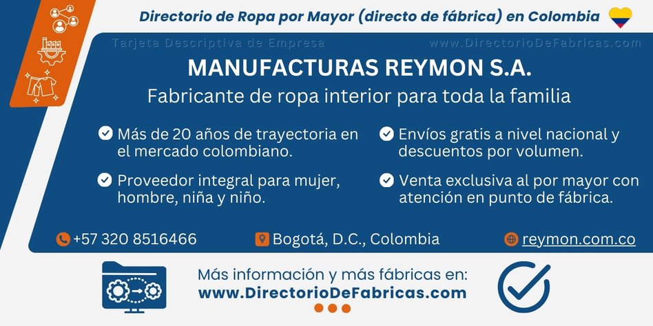 Business Card: Manufacturas Reymon S.A. │ Directorio De Fabricas