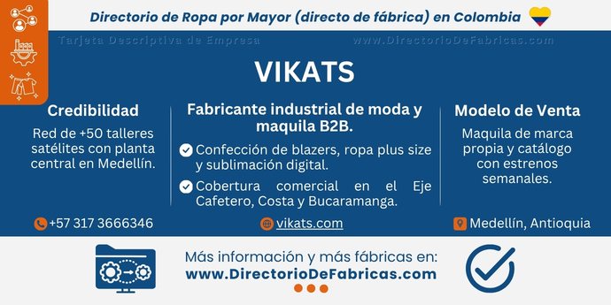 Business Card: Vikats │ Directorio De Fabricas