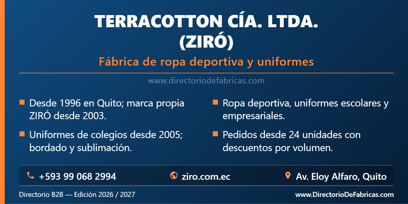 Business Card: Terracotton Cía. Ltda. (Ziró) │ Directorio De Fabricas