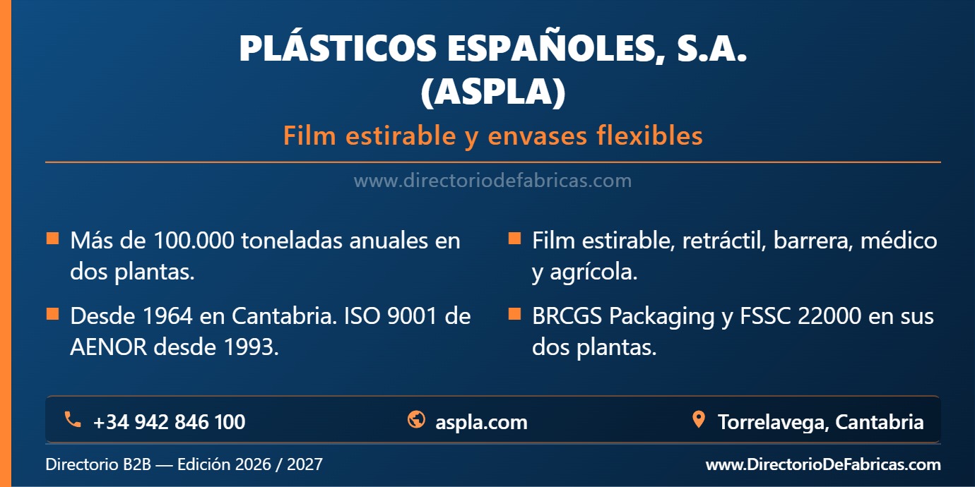 Business Card: Plásticos Españoles, S.A. (Aspla) │ Directorio De Fabricas