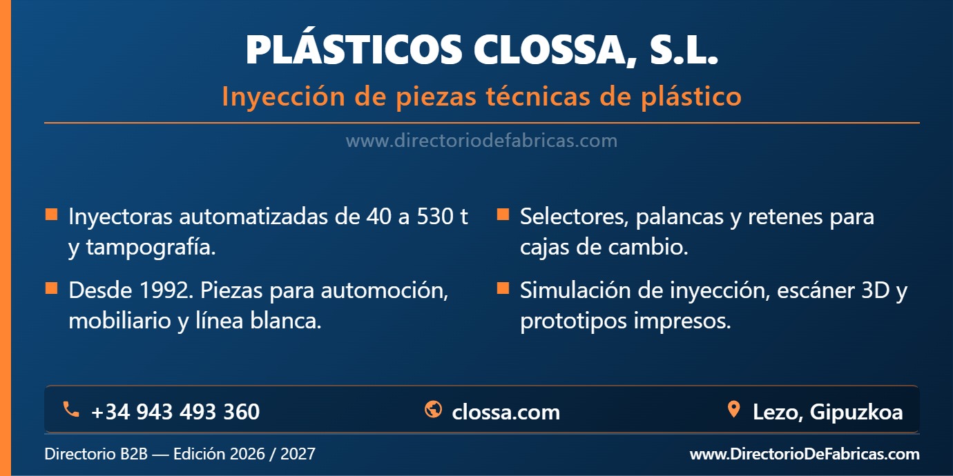 Business Card: Plásticos Clossa, S.L. │ Directorio De Fabricas