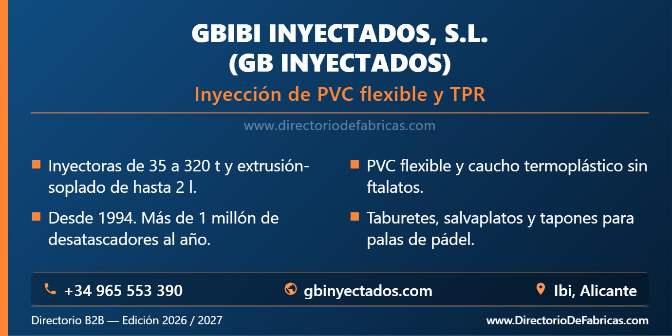Business Card: GBIBI Inyectados, S.L. (GB Inyectados) │ Directorio De Fabricas