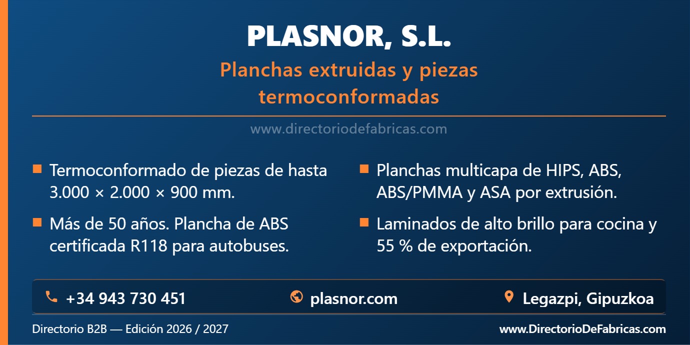 Business Card: PLASNOR, S.L. │ Directorio De Fabricas