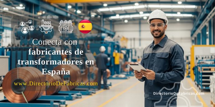 Conecta con fabricantes de transformadores en España. Imagen de fondo de un ingeniero profesional en una moderna planta industrial