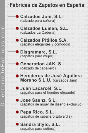 10 fábricas de zapatos en España