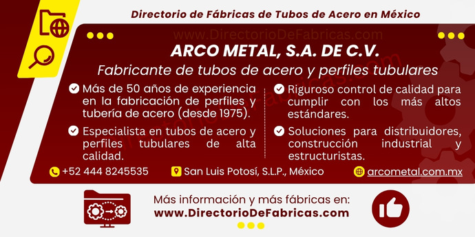 Business Card: ACEROS EL ÁGUILA Y ARCO METAL, S.A. DE C.V. │ Directorio De Fabricas