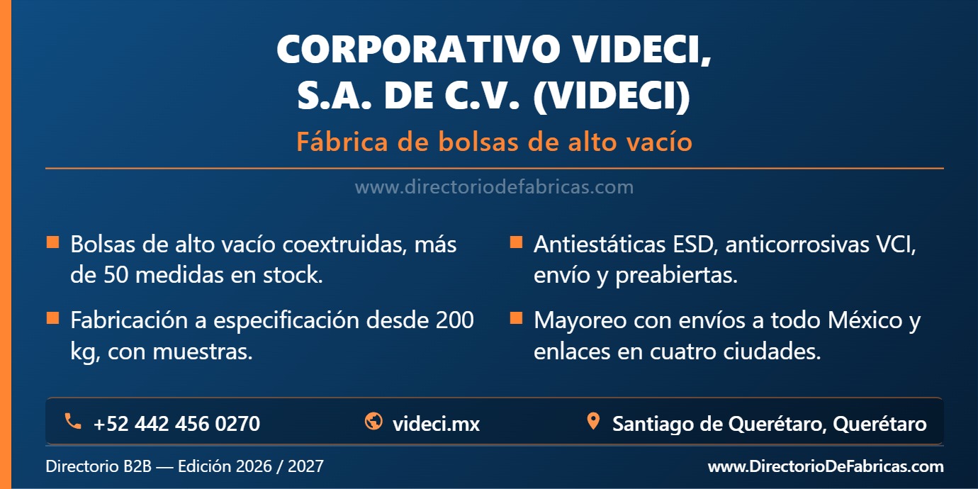 Business Card: Corporativo VIDECI, S.A. de C.V. (VIDECI) │ Directorio De Fabricas