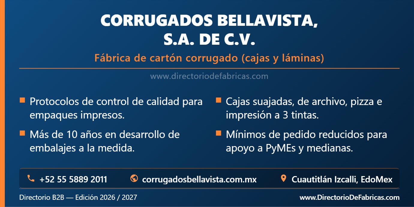 Business Card: CORRUGADOS BELLAVISTA, S.A. DE C.V. │ Directorio De Fabricas