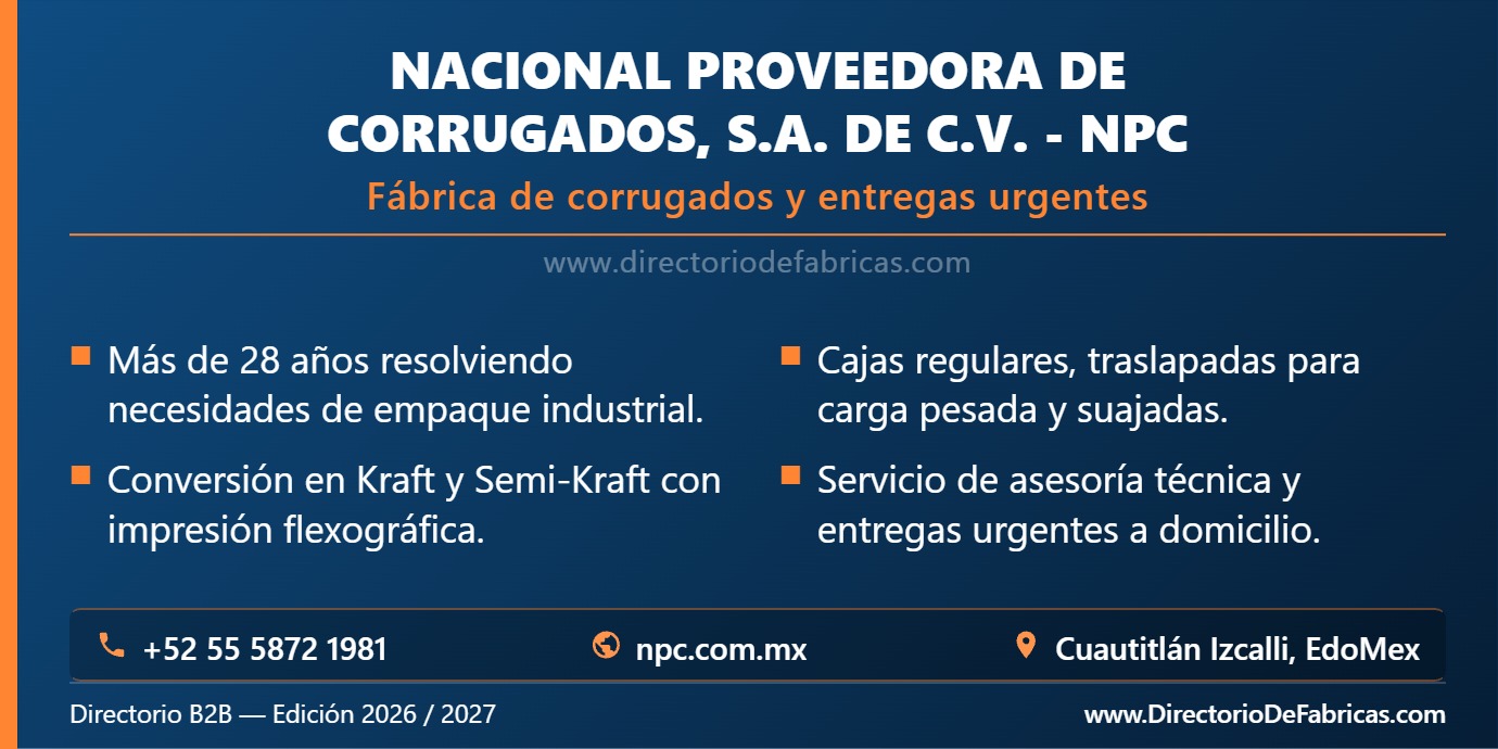 Business Card: NACIONAL PROVEEDORA DE CORRUGADOS, S.A. DE C.V. │ Directorio De Fabricas