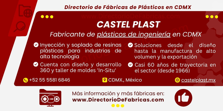 Business Card: CASTEL PLAST │ Directorio De Fabricas