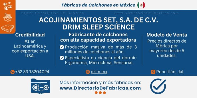 Business Card: Drim Sleep Science │ Directorio De Fabricas