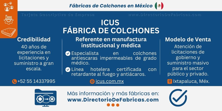 Business Card: ICUS │ Directorio De Fabricas