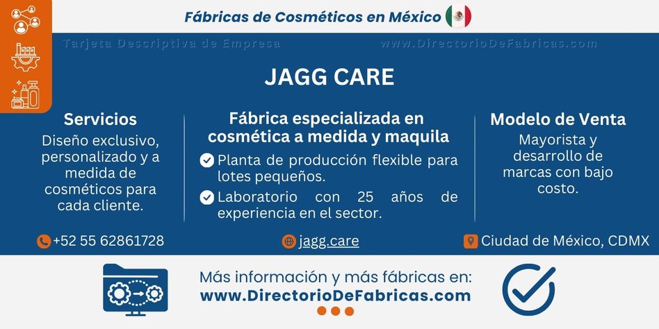 Business Card: Jagg Care │ Directorio De Fabricas