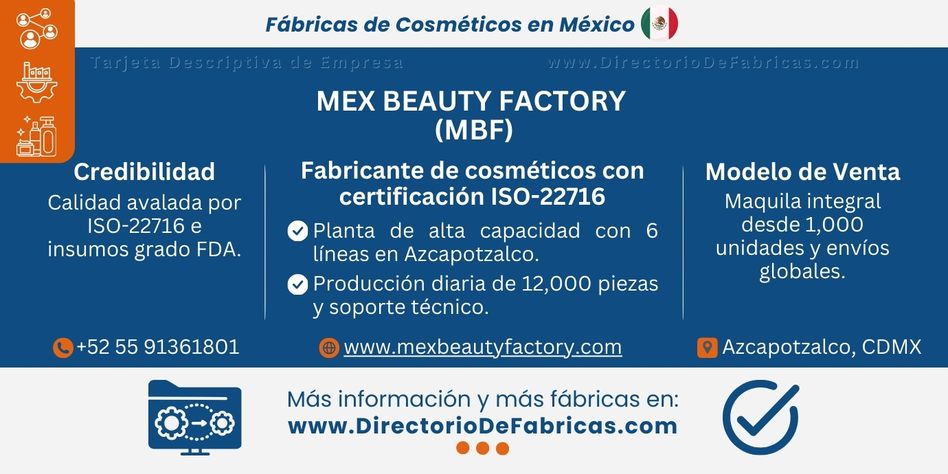 Business Card: MBF │ Directorio De Fabricas