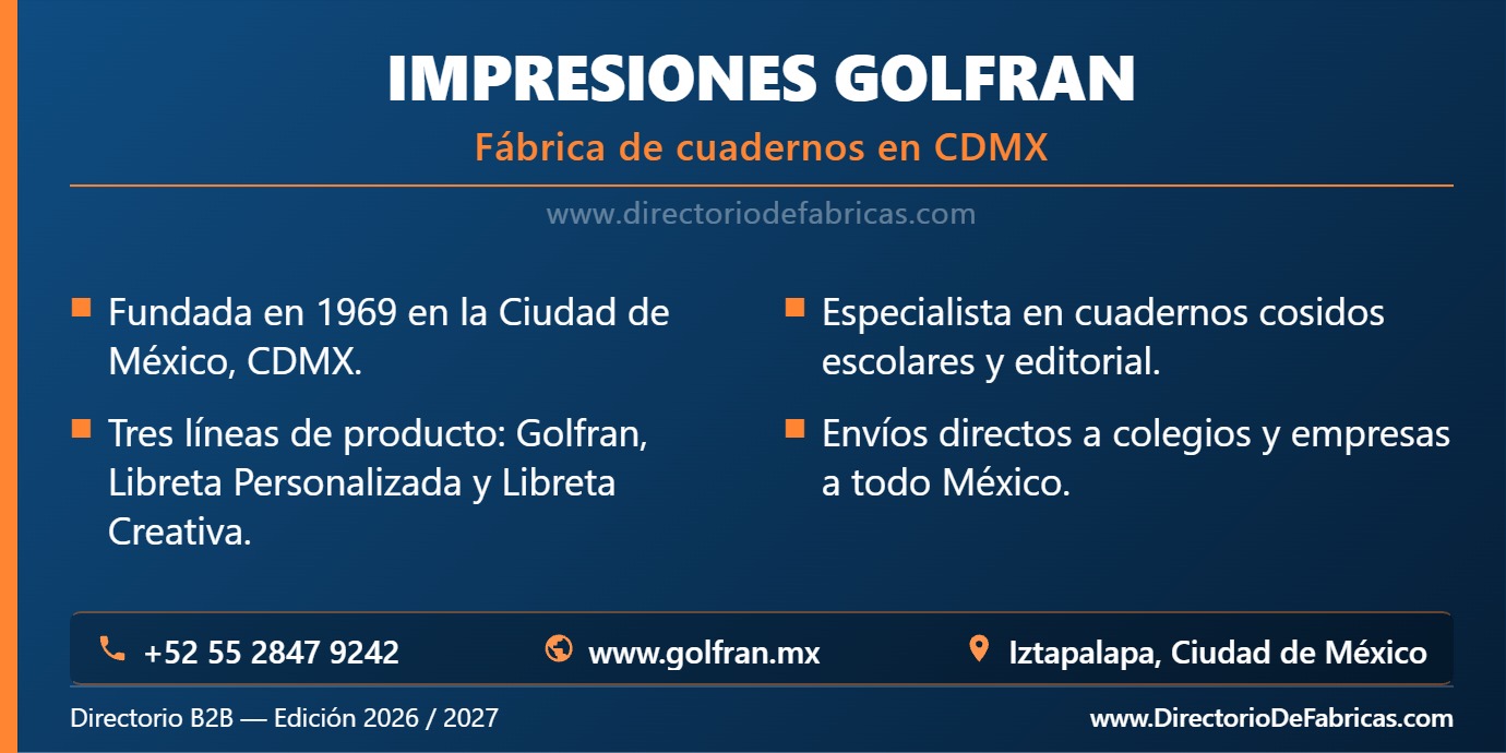Business Card: Golfran │ Directorio De Fabricas