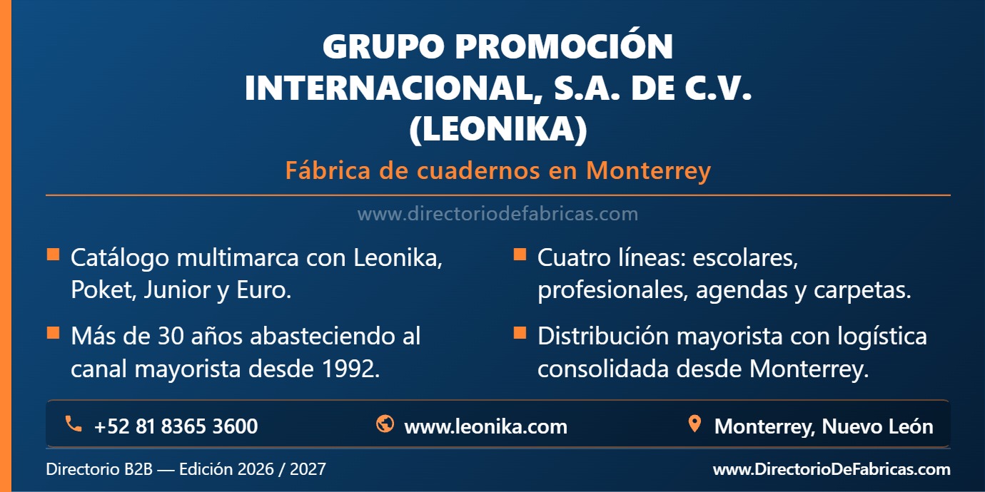 Business Card: Grupo Promoción Internacional (Leonika) │ Directorio De Fabricas